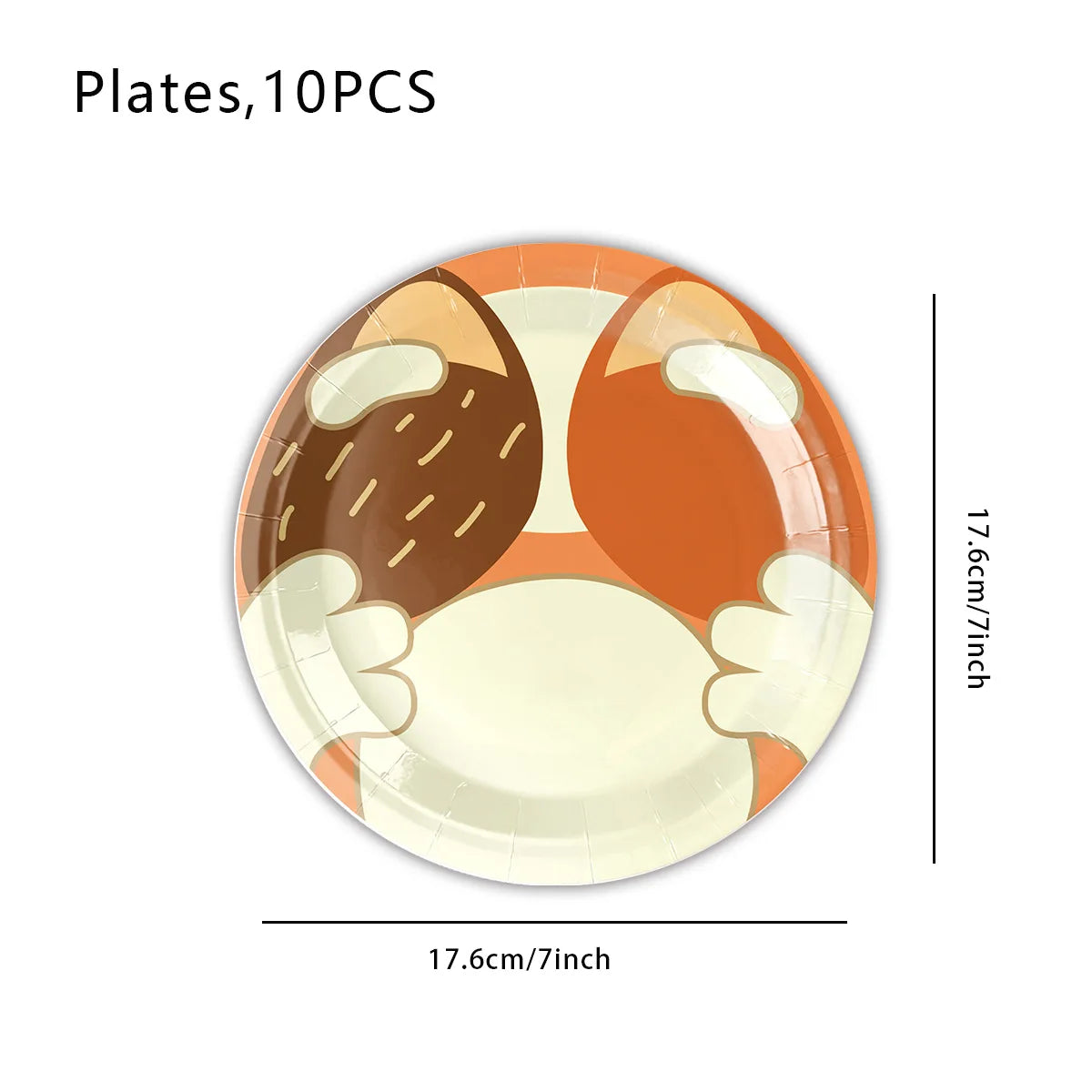 Bluey Theme Party Tableware – Disposable Plates, Cups & Napkins Set - LucyFunParty