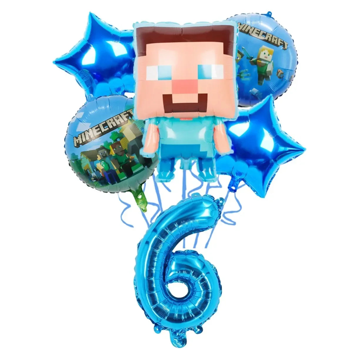 Pixel Game Theme Party Set – Balloons, Tableware & Decorations - LucyFunParty